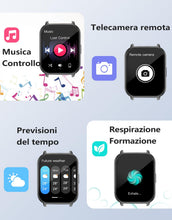 Carica l'immagine nel visualizzatore di Gallery, RUIMEN Smartwatch Uomo Donna Chiamate Bluetooth Orologio Contapassi Android iOS Compatibile Fitness Watch Sportive Cardi