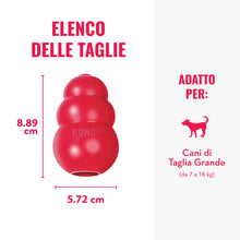 Carica l'immagine nel visualizzatore di Gallery, KONG Classic Giocattolo da Masticare Riempibile per Cani, Taglia Media