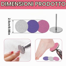 Carica l'immagine nel visualizzatore di Gallery, WeddHuis 60 pcs Strumento per pedicure Carta vetrata,Grinder Carta Vetrata Disco Abrasivo Strumento per Pedicure Dischi 