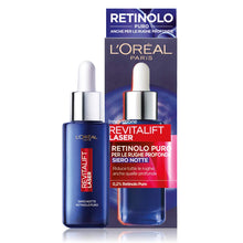 Carica l'immagine nel visualizzatore di Gallery, L'Oréal Paris Siero Notte Revitalift Laser X3, Azione Antirughe Anti-Età con Retinolo Puro, Pelle levigata e idratata, 3