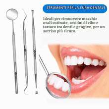 Carica l'immagine nel visualizzatore di Gallery, Kit per l'igiene dentale Specchio per denti orali per ispezione Dentista Igiene orale Pulizia Denti Tartaro Ablatore Kit