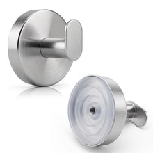 Carica l'immagine nel visualizzatore di Gallery, 2 Ganci Ventosa Acciaio Inossidabile, Ganci Bagno, Ganci per Asciugamani, Senza Forare, Supporto 8kg, per Cucina, Bagno