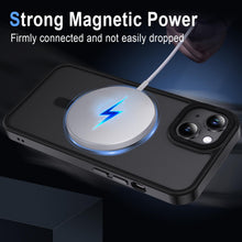 Carica l'immagine nel visualizzatore di Gallery, XTCASE Custodia Cover Magnetica per iPhone 13 Traslucida Opaca, Nero