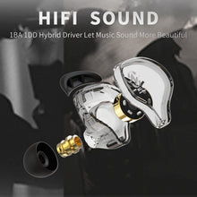 Carica l'immagine nel visualizzatore di Gallery, Yinyoo CCZ Melody in-ear-monitor 1BA 1DD auricolari Hifi, auricolari in-ear leggero di basso profondo IEM cuffie con cav