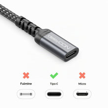 Carica l'immagine nel visualizzatore di Gallery, deleyCON Adattatore USB-C a USB 10 Gbps - Presa C a Spina A - Cavo per iPhone Serie 17/16/15, iPad, Galaxy Serie S25/S24