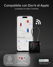 Carica l'immagine nel visualizzatore di Gallery, SBS Track My Lock, Lucchetto TSA con Localizzatore Finder Integrato