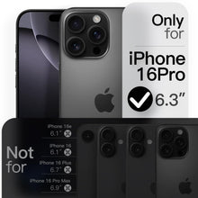 Carica l'immagine nel visualizzatore di Gallery, JETech Cover Slim per iPhone 16 Pro, Titanio Nero