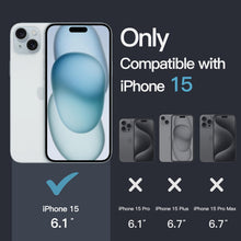 Carica l'immagine nel visualizzatore di Gallery, JETech Cover per iPhone 15, Anti-Ingiallimento, Trasparente