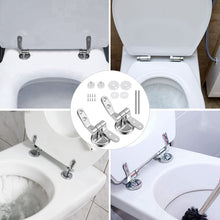 Carica l'immagine nel visualizzatore di Gallery, Cerniere per WC di ricambio per WC con bulloni e dadi, 1 paio