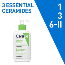 Carica l'immagine nel visualizzatore di Gallery, CeraVe lozione detergente idratante per pelli da normali a secche, pulizia delicata per il corpo e il viso, con 3 cerami