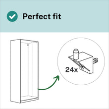 Carica l'immagine nel visualizzatore di Gallery, Supporti per mensole 101558 compatibili come pezzi ricambio con IKEA