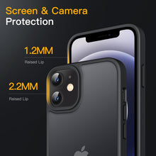 Carica l'immagine nel visualizzatore di Gallery, JETech Cover Opaca per iPhone 12/12 Pro, Nero
