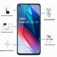 Carica l'immagine nel visualizzatore di Gallery, NEW'C Pellicola Vetro per Oppo Find X3 Lite, in Vetro Temperato Antigraffio