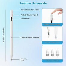 Carica l'immagine nel visualizzatore di Gallery, MoKo Pennino Touchscreen Universale per Tablet e Smartphone, Bianco