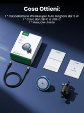 Carica l'immagine nel visualizzatore di Gallery, UGREEN MagFlow Qi2 15W Caricatore Wireless Supporto Auto Magnetico