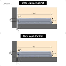 Carica l'immagine nel visualizzatore di Gallery, QWORK® 10 Pezzi Push Pull per Ante, Push to Open Chiusura Magnetica per Ante Mobili e Cassetti