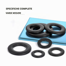 Carica l'immagine nel visualizzatore di Gallery, 684 Pezzi Rondelle Piatte, M2 M2.5 M3 M4 M5 M6 M8 M10 M12 Rondelle Distanziali Nere, Rondella Metalliche Assortimento, R