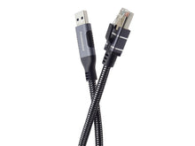 Carica l'immagine nel visualizzatore di Gallery, PremiumCord Cavo Ethernet da USB A RJ45 10/100/1000 mbit/s, Cat 6 FTP, da USB A Maschio A RJ45 maschio, USB 3.2 Gen 1, R