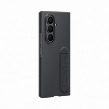 Carica l'immagine nel visualizzatore di Gallery, Samsung Silicone Case Cover con cavalletto per Galaxy Z Fold7, 2 pellicole schermo anteriore incluse, Black