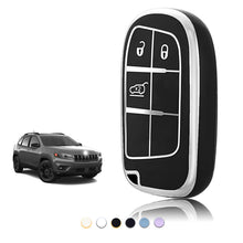 Carica l'immagine nel visualizzatore di Gallery, Cover Chiave Auto per Jeep Compass Renegade Cherokee Fiat 500x