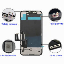 Carica l'immagine nel visualizzatore di Gallery, Display per iPhone 11 Schermo 6,1" FHD COF LCD Kit Sostituzione Digitizer