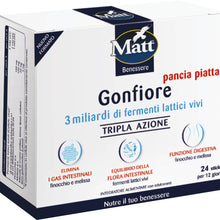 Carica l'immagine nel visualizzatore di Gallery, Matt, Gonfiore Pancia Piatta, Integratore Alimentare, 24 Stick