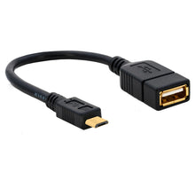 Carica l'immagine nel visualizzatore di Gallery, BIGtec - Cavo dati USB OTG ad alta velocità, lunghezza 11 cm, adattatore con mini connettore di tipo B per prese di tipo