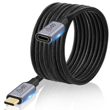 Carica l'immagine nel visualizzatore di Gallery, AXFEE Prolunga USB 3.2Gen, 2M 100W/5A Cavo USB C, Maschio a Femmina