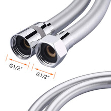 Carica l'immagine nel visualizzatore di Gallery, GRIFEMA Tubo Doccia Flessibile 1.5 m in PVC, Argento [Exclusiva Amazon]