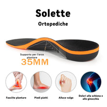 Carica l'immagine nel visualizzatore di Gallery, Solette Ortopediche,Plantari per Fascite Plantare,Adatto per Piedi Piatti Supporto per Arco Plantare Solette Ortopedico 