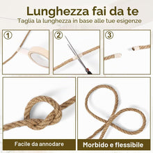 Carica l'immagine nel visualizzatore di Gallery, corda di canapa naturale, Corda Sisal per Tiragraffi per Gatti da 8mm *10m, Cordas Decorativa, Spago per Giardinaggio, C