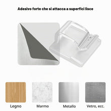 Carica l'immagine nel visualizzatore di Gallery, 60 supporti per cavi trasparenti per esterni, autoadesivi, per la gestione dei cavi, per l'organizzatore dei cavi, per i