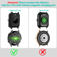 Carica l'immagine nel visualizzatore di Gallery, Tobfit Caricatore Smartwatch Universale, 2 Pin 2,84mm Magnetico Caricabatterie Smartwatch, Cavo ricarica smartwatch, Ric