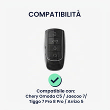 Carica l'immagine nel visualizzatore di Gallery, kwmobile Cover Chiavi Auto Compatibile con Chery OmodaC5 /Jaecoo7/ Tiggo 7Pro 8Pro / Arrizo5 - Custodia Protettiva Chiav