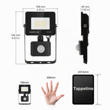 Carica l'immagine nel visualizzatore di Gallery, Lepro Faretto LED da Esterno con PIR Sensore di Movimento, 20W 1700LM 5000K