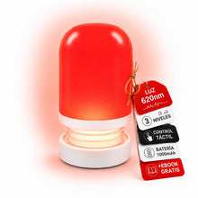 Carica l'immagine nel visualizzatore di Gallery, NXT - Lampada Notturna 620nm per Sonno e Relax | Illuminazione Rubino per Neonati e Adulti | Red Light Ricaricabile USB 