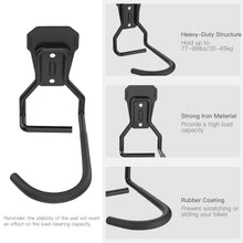 Carica l'immagine nel visualizzatore di Gallery, Housolution Appendi Bici da Muro,4 Supporti Bici da Parete in Ferro Battuto