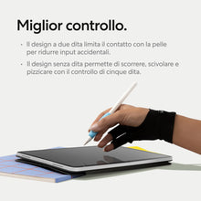 Carica l'immagine nel visualizzatore di Gallery, Paperlike® Drawing Glove per iPad, mano destra e sinistra, 3 misure (S)