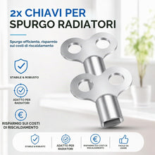 Carica l'immagine nel visualizzatore di Gallery, 2x chiave di sfiato per radiatori - stabile e robusta - adatta ai riscaldatori