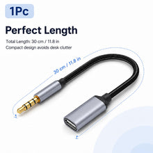 Carica l'immagine nel visualizzatore di Gallery, Cavo USB C femmina a 3.5 maschio, cavo jack 3.5 maschio a USB C femmina, adattatore audio DAC Hi-Fi, convertitore audio 