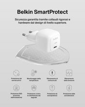 Carica l'immagine nel visualizzatore di Gallery, Belkin BoostCharge Caricabatteria da parete Compatto da 30W, Caricatore USB-C PD rapido da viaggio per Apple iPhone 17, 