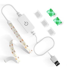 Carica l'immagine nel visualizzatore di Gallery, Striscia luminosa per macchina da cucire, 0,3 m, 1,7 m, cavo di alimentazione 5 V, set di strisce luminose USB, luce bia