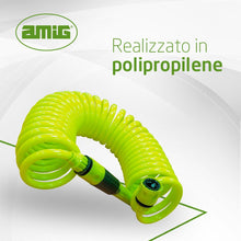 Carica l'immagine nel visualizzatore di Gallery, Amig - Tubo flessibile a spirale - Realizzato in polipropilene - Lunghezza estensibile fino a 7,5 m - Include lancia per