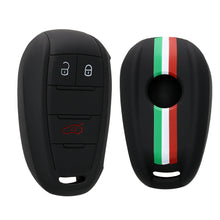 Carica l'immagine nel visualizzatore di Gallery, kwmobile Custodia Coprichiave Compatibile con Alfa Romeo con 3 tasti controllo remoto Cover - Copritelecomando Chiave Au