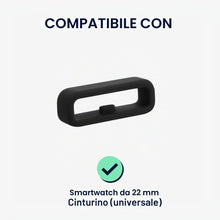Carica l'immagine nel visualizzatore di Gallery, kwmobile Set 10 Passanti per Cinturino Orologio Compatibile con 22mm Smartwatch Strap (Universal) - Anelli Fissaggio Oro