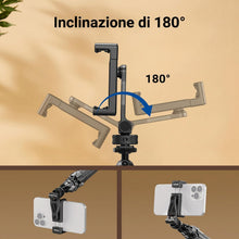 Carica l'immagine nel visualizzatore di Gallery, NEEWER GA010 Supporto Smartphone da Treppiede Metallico con Cold Shoe, 1/4"
