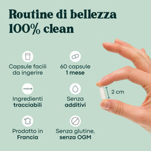 Carica l'immagine nel visualizzatore di Gallery, Collagene Marino con Acido Ialuronico, Pelle Idratata e Articolazioni Forti, Fornitura di 1 mese, 60 Capsule, Idrolizzat