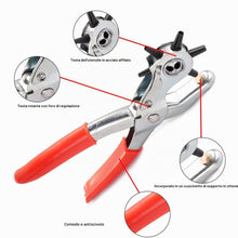 Carica l'immagine nel visualizzatore di Gallery, Pinza Fustellatrice, Fustellatrice Cintura, Pinza Buchi Cintura, Pinza Fustellatrice Fori, Pinza Fustellatrice per Cintu