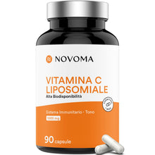 Carica l'immagine nel visualizzatore di Gallery, NOVOMA Vitamina C liposomiale 1000mg, Alta Biodisponibilità, Con Vit C liposomiale Quali®-C, Acido Ascorbico Puro, 90 Ca