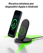 Carica l'immagine nel visualizzatore di Gallery, Belkin BoostCharge Caricatore Wireless, Supporto Ricarica Compatibile con Custodie per Telefono, Ricarica Wireless per i